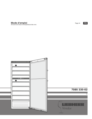 Liebherr WTes 5972 Vinidor Armoire de mise en température des vins Mode d'emploi | Fixfr