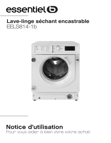 Essentiel b EELS814-1b Washer dryer Mode d'emploi | Fixfr