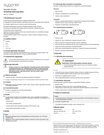 Sygonix SY-4849288 Safe Combination Manuel du propriétaire | Fixfr