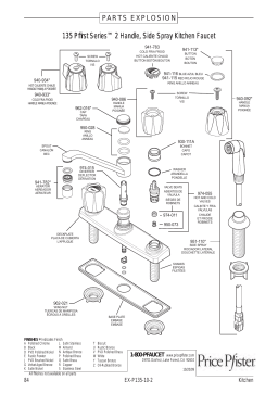 Pfister Pfirst Series G135-1100 2-Handle Kitchen Faucet Manuel utilisateur