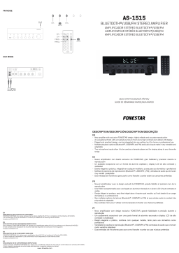 Fonestar AS-1515 Bluetooth® / USB / FM stereo amplifier Mode d'emploi