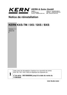 KERN IXS 10K-4LN Mode d'emploi