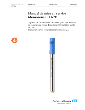 Endres+Hauser Memosens CLL47E Mode d'emploi | Fixfr