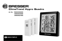 Bresser 7000020000000 ClimaTrend Hygro Quadro - thermo- and hygrometer Manuel du propriétaire