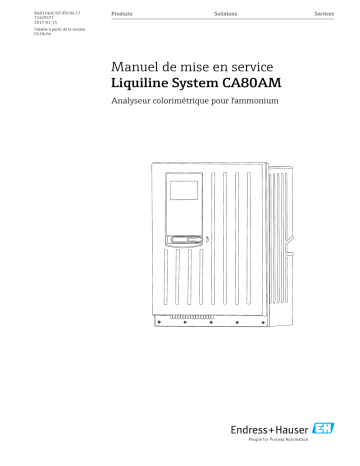 Endres+Hauser Liquiline System CA80AM Mode d'emploi | Fixfr