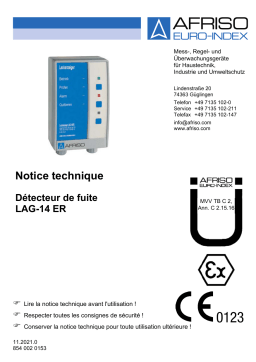 AFRISO Leak detector LAG-14 ER Mode d'emploi