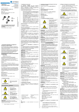 AFRISO Pressure transmitters DMU 03…Ex, DMU 04…Ex, DMU 05…Ex, DMU 07…Ex Mode d'emploi