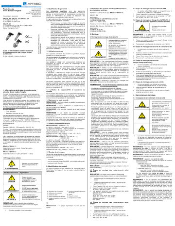 AFRISO Pressure transmitters DMU 03…Ex, DMU 04…Ex, DMU 05…Ex, DMU 07…Ex Mode d'emploi | Fixfr