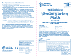 Learning Resources Skill Builders! Kindergarten Math Mode d'emploi