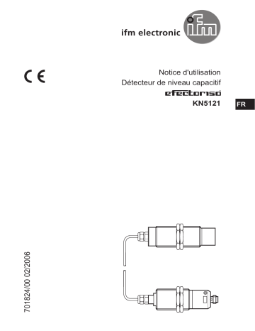 IFM KN5121 Capacitive high-temperature sensor Guide d'installation | Fixfr