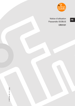 IFM CR3121 ISOBUS gateway Mode d'emploi