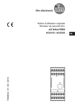 IFM AC032S AS-Interface safety monitor Mode d'emploi