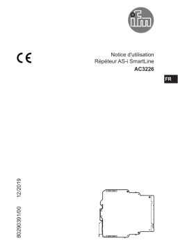 IFM AC3226 AS-Interface repeater Mode d'emploi