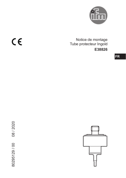 IFM E38826 Thermowell for temperature sensor Guide d'installation