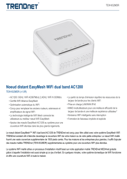 Trendnet TEW-832MDR AC1200 Dual Band WiFi EasyMesh Remote Node Fiche technique