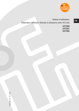 IFM UIT301 full-metal ultrasonic sensor Mode d'emploi