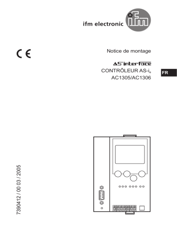 IFM AC1306 AS-Interface PROFIBUS DP gateway Guide d'installation | Fixfr