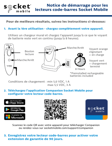 Socket Mobile DURASCAN D740 Manuel utilisateur | Fixfr