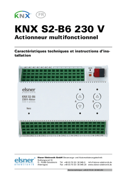Elsner KNX S2-B6 Manuel utilisateur
