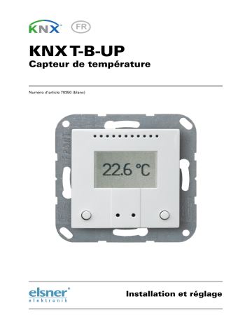 Elsner KNX T-B-UP Manuel utilisateur | Fixfr