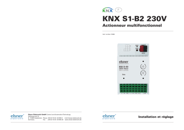 Elsner KNX S1-B2 Manuel utilisateur | Fixfr