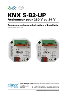 Elsner KNX S-B2-UP Manuel utilisateur