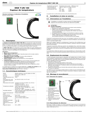 Elsner KNX T-UN 100 Manuel utilisateur | Fixfr