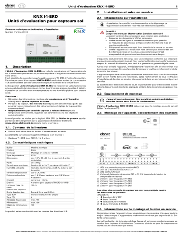 Elsner KNX I4-ERD Manuel utilisateur | Fixfr