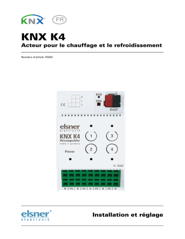 Elsner KNX K4 Manuel utilisateur | Fixfr