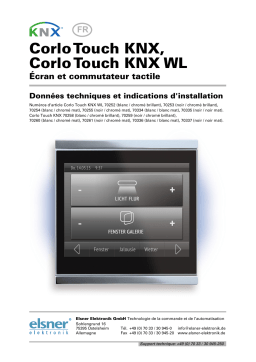 Elsner Corlo Touch KNX Manuel utilisateur