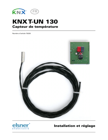 Elsner KNX T-UN 130 Manuel utilisateur | Fixfr