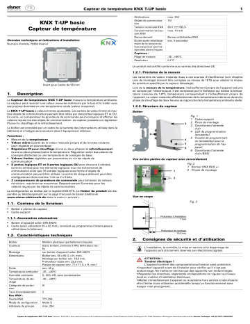 Elsner KNX T-UP basic Manuel utilisateur | Fixfr