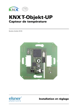 Elsner KNX T-Objekt-UP 3.2 Manuel utilisateur