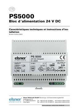 Elsner PS5000 Manuel utilisateur