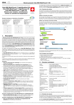 Elsner Cala KNX MultiTouch T CH a partir de SW 0.1.9, SN 2021011801 Manuel utilisateur