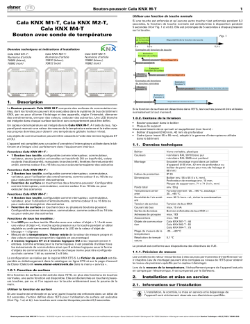 Elsner Cala KNX M-T a partir de SW 0.1.2, SN 2020061801 Manuel utilisateur | Fixfr