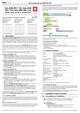 Elsner Cala KNX M-T CH a partir de SW 0.1.2, SN 2020061801 Manuel utilisateur