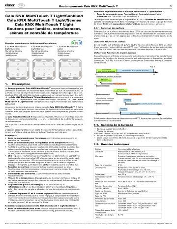 Elsner Cala KNX MultiTouch T a partir de SW 0.1.5, SN 2020012401 Manuel utilisateur | Fixfr