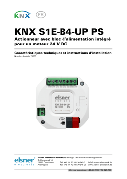 Elsner KNX S1E-B4-UP PS Manuel utilisateur