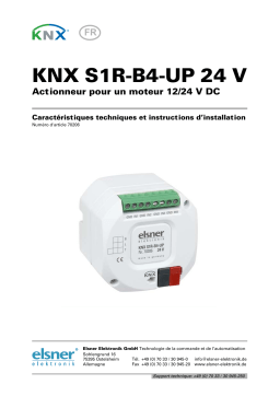 Elsner KNX S1R-B4-UP 24 V Manuel utilisateur