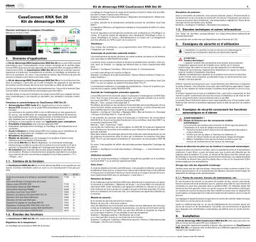 Elsner CasaConnect KNX Set 20 Manuel utilisateur | Fixfr
