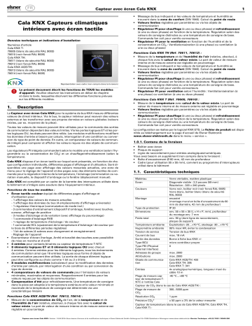 Elsner Cala KNX 2.2 Manuel utilisateur | Fixfr