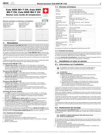 Elsner Cala KNX M-T CH 0.1.0 Manuel utilisateur | Fixfr