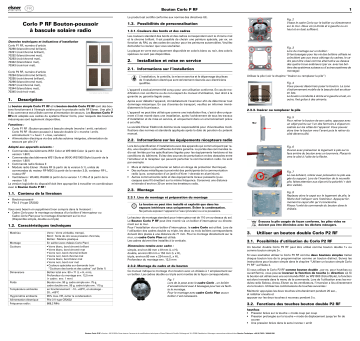 Elsner Corlo P RF Manuel utilisateur | Fixfr