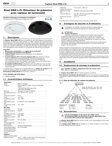 Elsner Sewi KNX L-Pr Manuel utilisateur | Fixfr