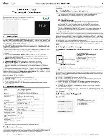 Elsner Cala KNX T 101 Manuel utilisateur | Fixfr