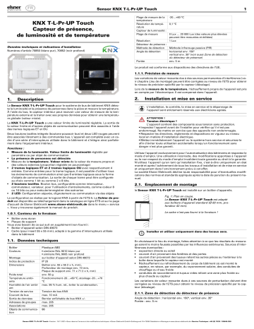 Elsner KNX T-L-Pr-UP Touch Manuel utilisateur | Fixfr