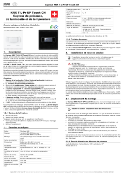 Elsner KNX T-L-Pr-UP Touch CH Manuel utilisateur