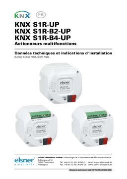 Elsner KNX S1R-UP 230 V Manuel utilisateur
