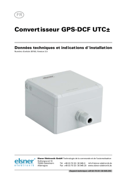 Elsner GPS-DCF-Konverter UTC± Manuel utilisateur